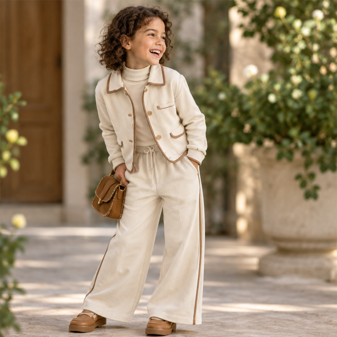 Ivory Piped Set