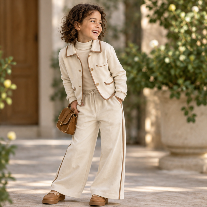 Ivory Piped Set