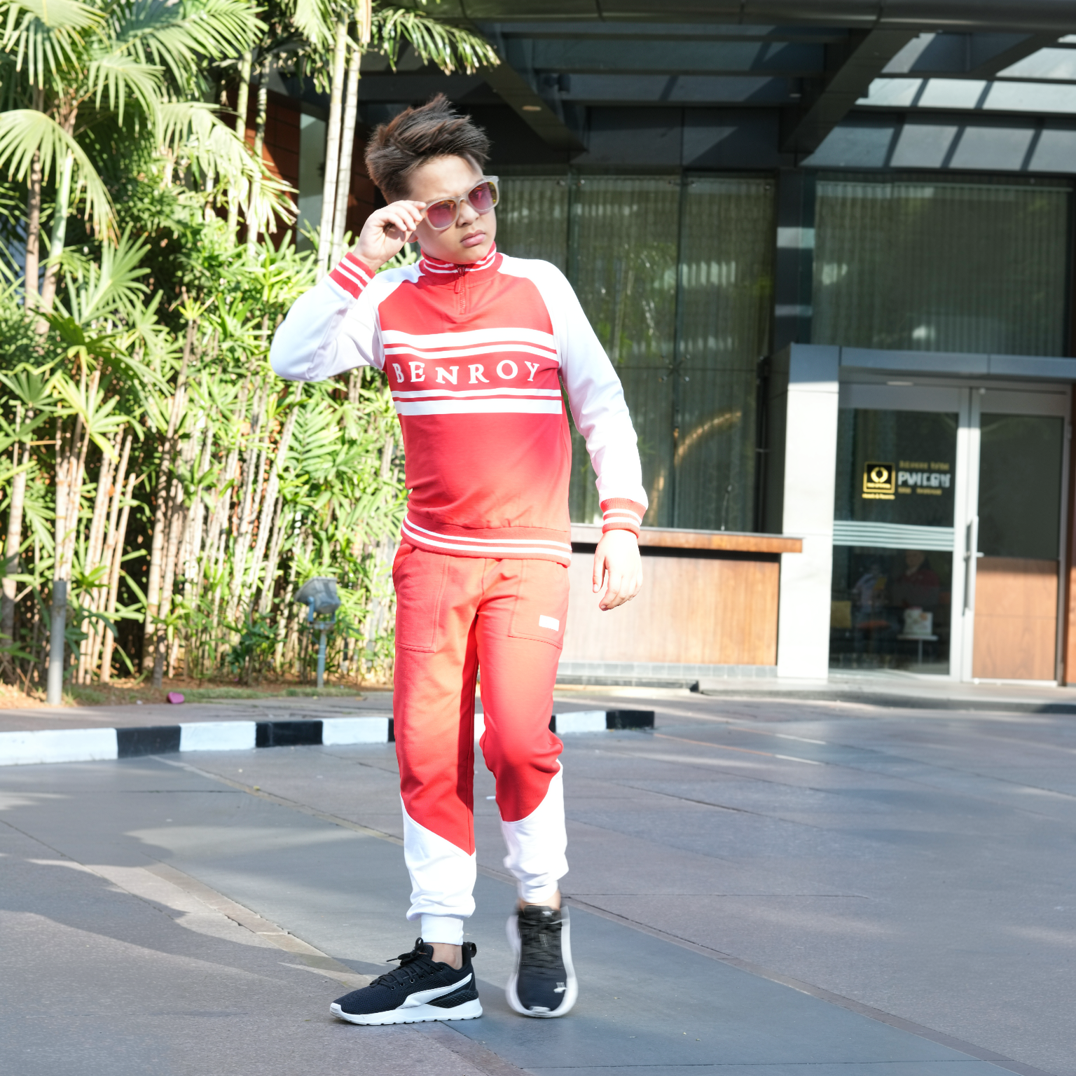 Red Varsity Track Co-ord Set